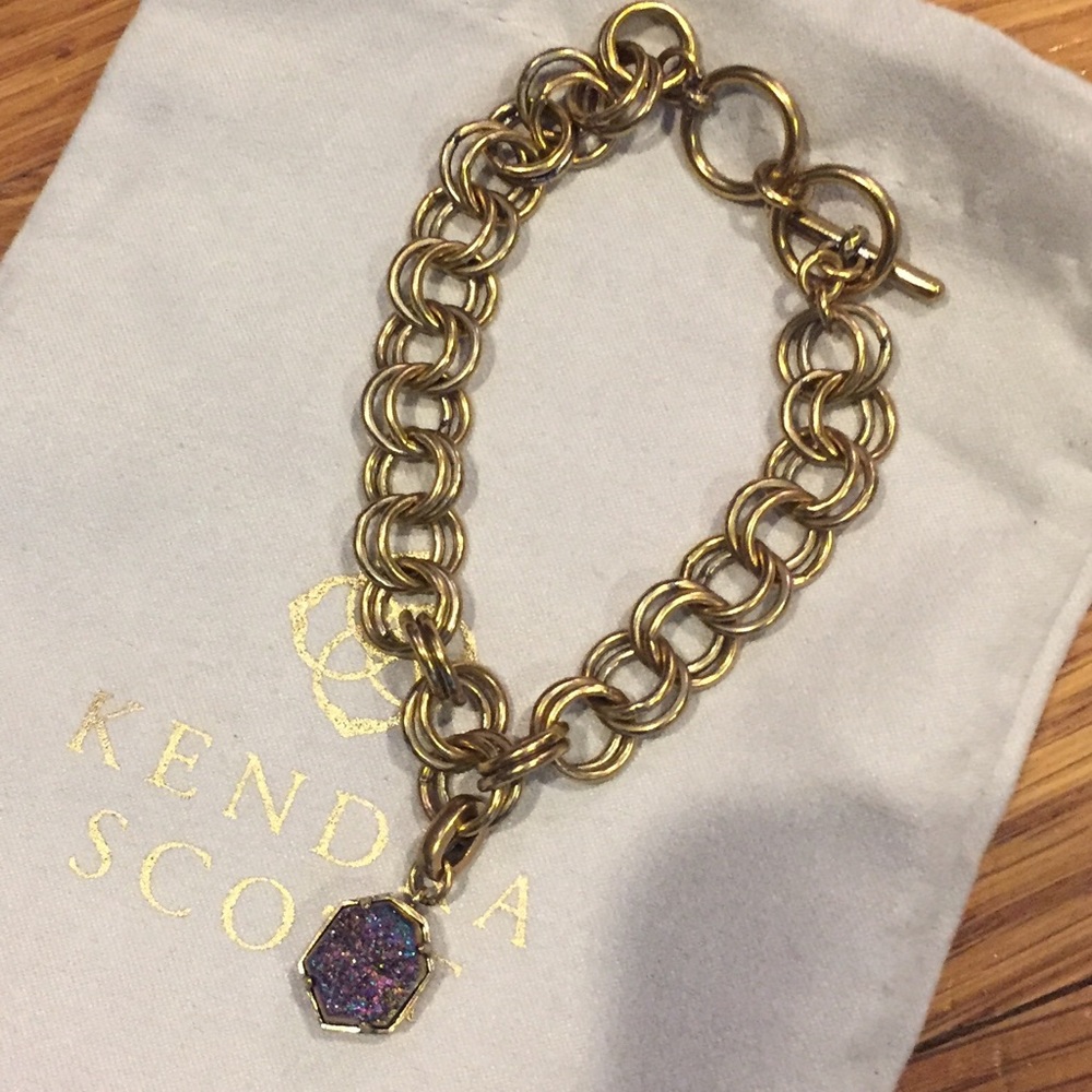 Kendra Scott charm bracelet with multi-stone. New.